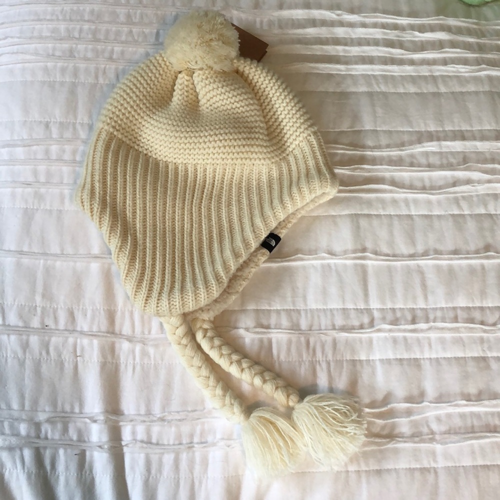 North Face Women's Purrl Stitch Earflap Beanie Hat